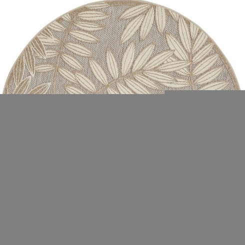 7' X 10' Ivory Abstract Power Loom Area Rug