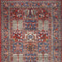 8' X 10' Ivory Red And Blue Oriental Distressed Non Skid Area Rug
