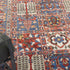 8' X 10' Ivory Red And Blue Oriental Distressed Non Skid Area Rug