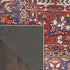 8' X 10' Ivory Red And Blue Oriental Distressed Non Skid Area Rug