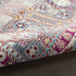 8' X 10' Ivory Pink And Gray Floral Distressed Non Skid Area Rug
