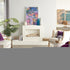8' X 10' Ivory Pink And Gray Floral Distressed Non Skid Area Rug