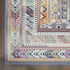 9' X 12' Ivory Gray And Red Floral Distressed Non Skid Area Rug