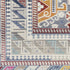 9' X 12' Ivory Gray And Red Floral Distressed Non Skid Area Rug
