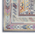 9' X 12' Ivory Gray And Red Floral Distressed Non Skid Area Rug