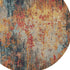 9' X 12' Ivory Gray And Red Floral Distressed Non Skid Area Rug