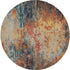 9' X 12' Ivory Gray And Red Floral Distressed Non Skid Area Rug