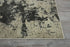 8' Ivory And Gray Abstract Non Skid Runner Rug