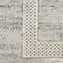 8' X 10' Ivory Blue and Gray Geometric Non Skid Area Rug