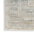 8' X 10' Ivory Blue and Gray Geometric Non Skid Area Rug