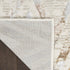 9' X 12' Ivory Black and Gray Chevron Distressed Non Skid Area Rug