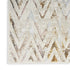 9' X 12' Ivory Black and Gray Chevron Distressed Non Skid Area Rug