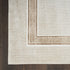 9' X 12' Gray Ivory and Cream Geometric Non Skid Area Rug