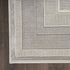 8' X 10' Ivory and Gray Geometric Non Skid Area Rug