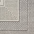 8' X 10' Ivory and Gray Geometric Non Skid Area Rug
