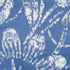 8' Ivory and Blue Floral Distressed Non Skid Runner Rug