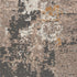 8' Cream Black and Gray Abstract Runner Rug