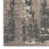 8' Cream Black and Gray Abstract Runner Rug