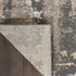 8' Cream Black and Gray Abstract Runner Rug