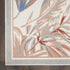 8' X 10' Ivory Blue And Gray Tropical Floral Area Rug