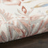 8' X 10' Ivory Blue And Gray Tropical Floral Area Rug