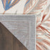 8' X 10' Ivory Blue And Gray Tropical Floral Area Rug
