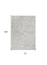 6' X 9' Gray Floral Distressed Area Rug