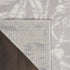 6' X 9' Gray Floral Distressed Area Rug