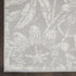 6' X 9' Gray Floral Distressed Area Rug