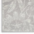 6' X 9' Gray Floral Distressed Area Rug