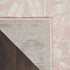 7' X 10' Pink And Ivory Tropical Floral Distressed Area Rug