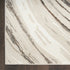 9' X 12' Beige Black and Gray Abstract Non Skid Area Rug