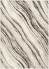 9' X 12' Beige Black and Gray Abstract Non Skid Area Rug