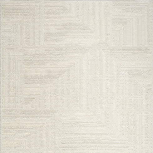 6' X 9' Cream Abstract Area Rug