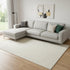 6' X 9' Cream Abstract Area Rug