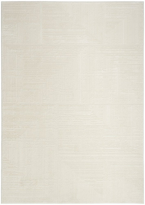 6' X 9' Cream Abstract Area Rug