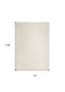 6' X 9' Cream Abstract Area Rug