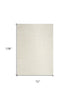 6' X 9' Cream Abstract Area Rug