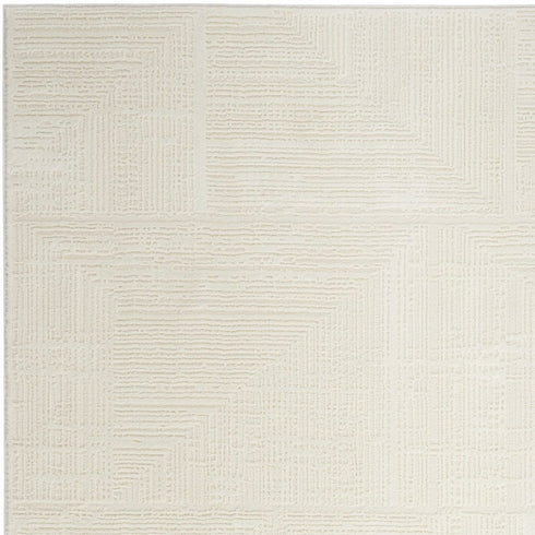 6' X 9' Cream Abstract Area Rug