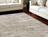 8' X 10' Brown and Ivory Abstract Non Skid Area Rug
