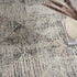 8' X 10' Ivory and Black Geometric Non Skid Area Rug