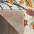 9' X 12' Cream Floral Power Loom Area Rug