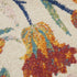 9' X 12' Cream Floral Power Loom Area Rug