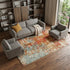 9' X 12' Ivory Abstract Power Loom Area Rug