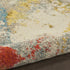 9' X 12' Ivory Abstract Power Loom Area Rug