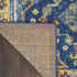 8' X 10' Blue and Yellow Oriental Power Loom Area Rug