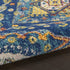 8' X 10' Blue and Yellow Oriental Power Loom Area Rug