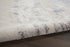 8' X 11' Ivory Blue And Gray Abstract Non Skid Area Rug