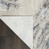 8' X 11' Ivory Blue And Gray Abstract Non Skid Area Rug