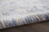 8' X 11' Cream Gray And Blue Abstract Non Skid Area Rug